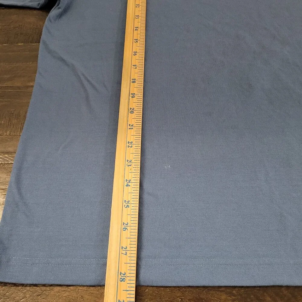 The North Face Shirt Adult Large Blue Short Sleeve Vaporwick